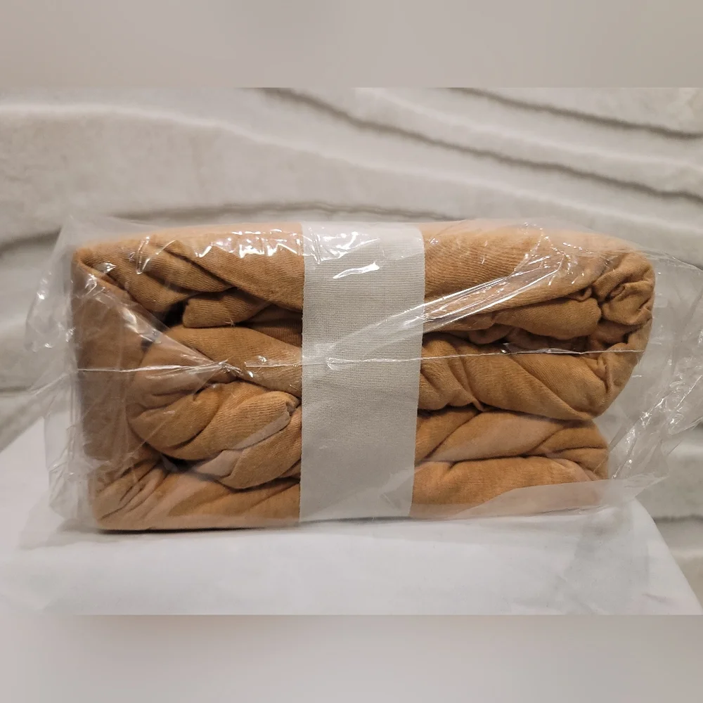 Casaluna Duvet Set Full/Queen Jersey Bronze Brown Flash Cover & 2 Sham Set - Picture 4 of 8